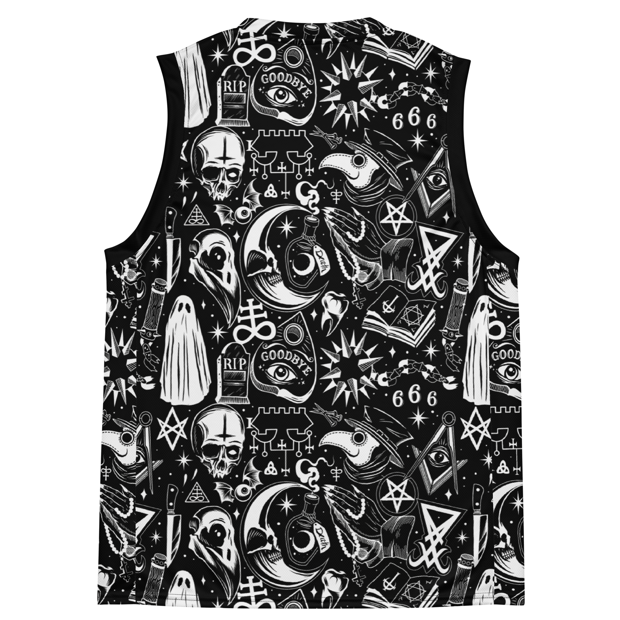 The Satanist Recycled unisex basketball jersey