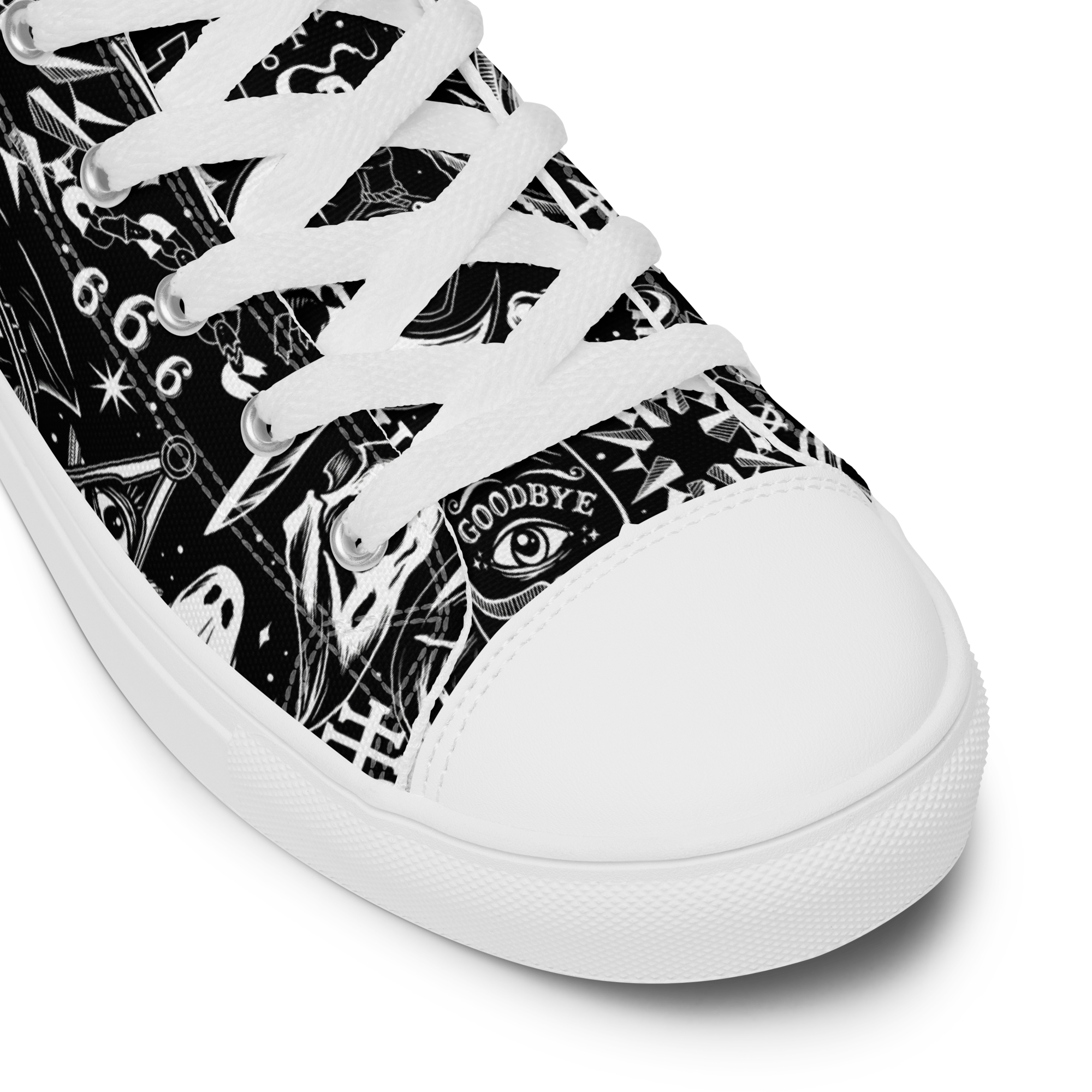 The Satanist high top canvas shoes