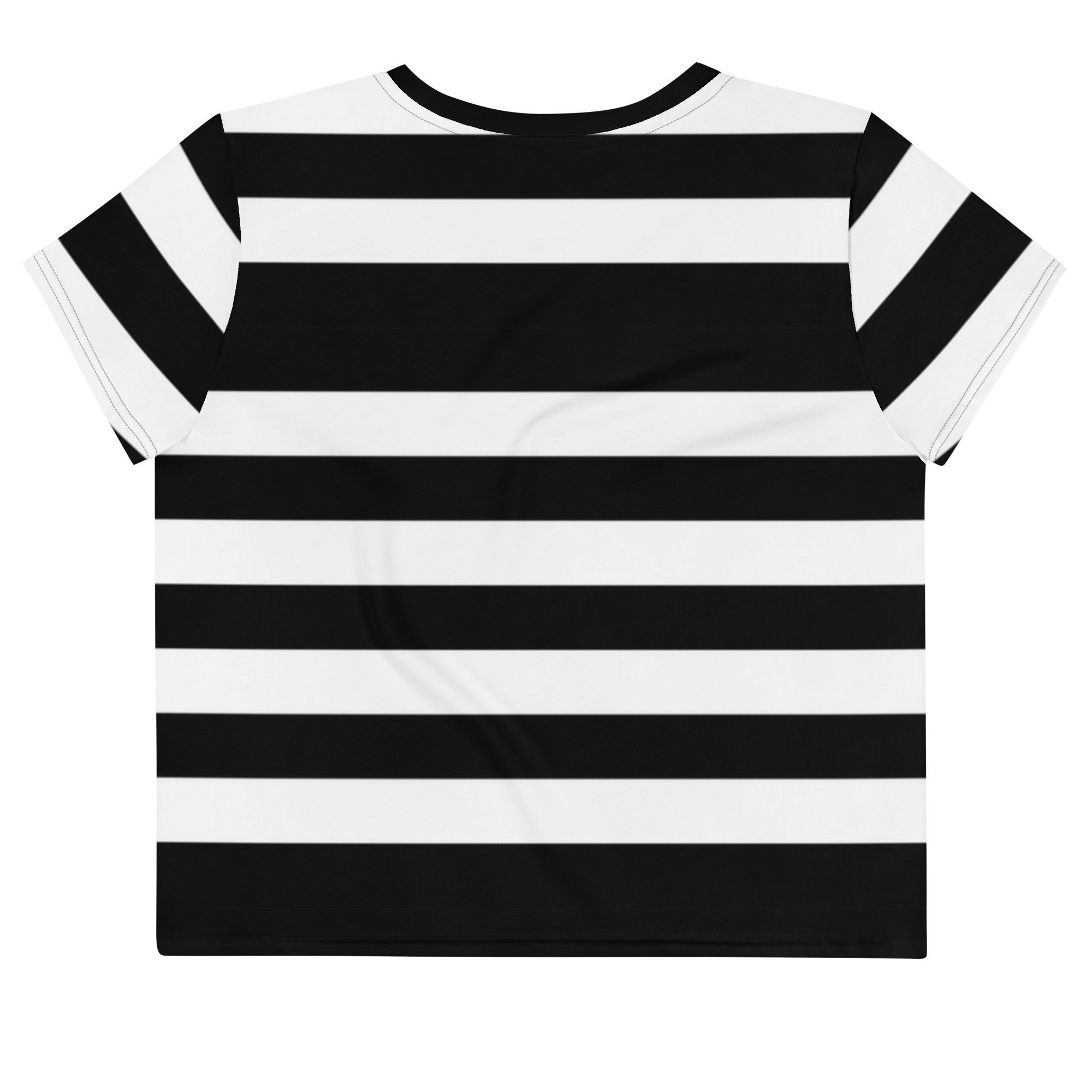 Camiseta corta con estampado integral de logotipo de metal