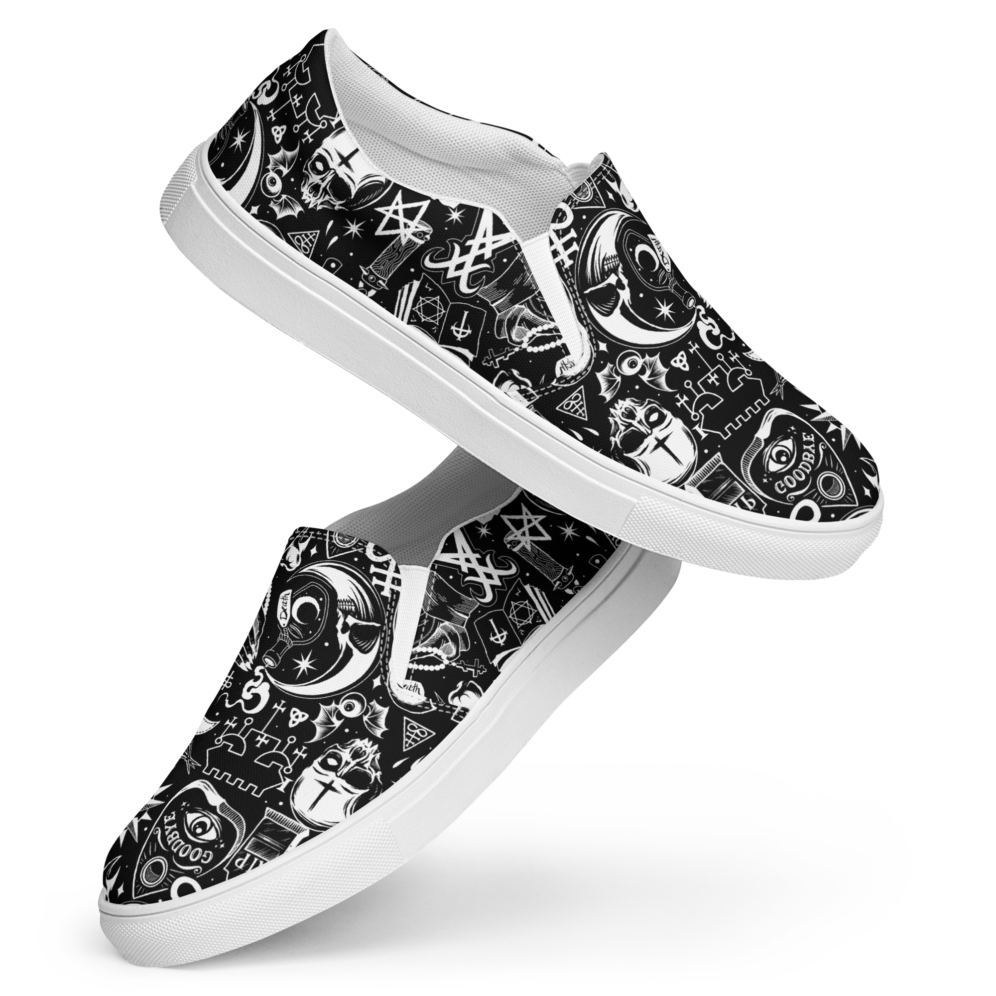 The Satanist slip-on canvas shoes