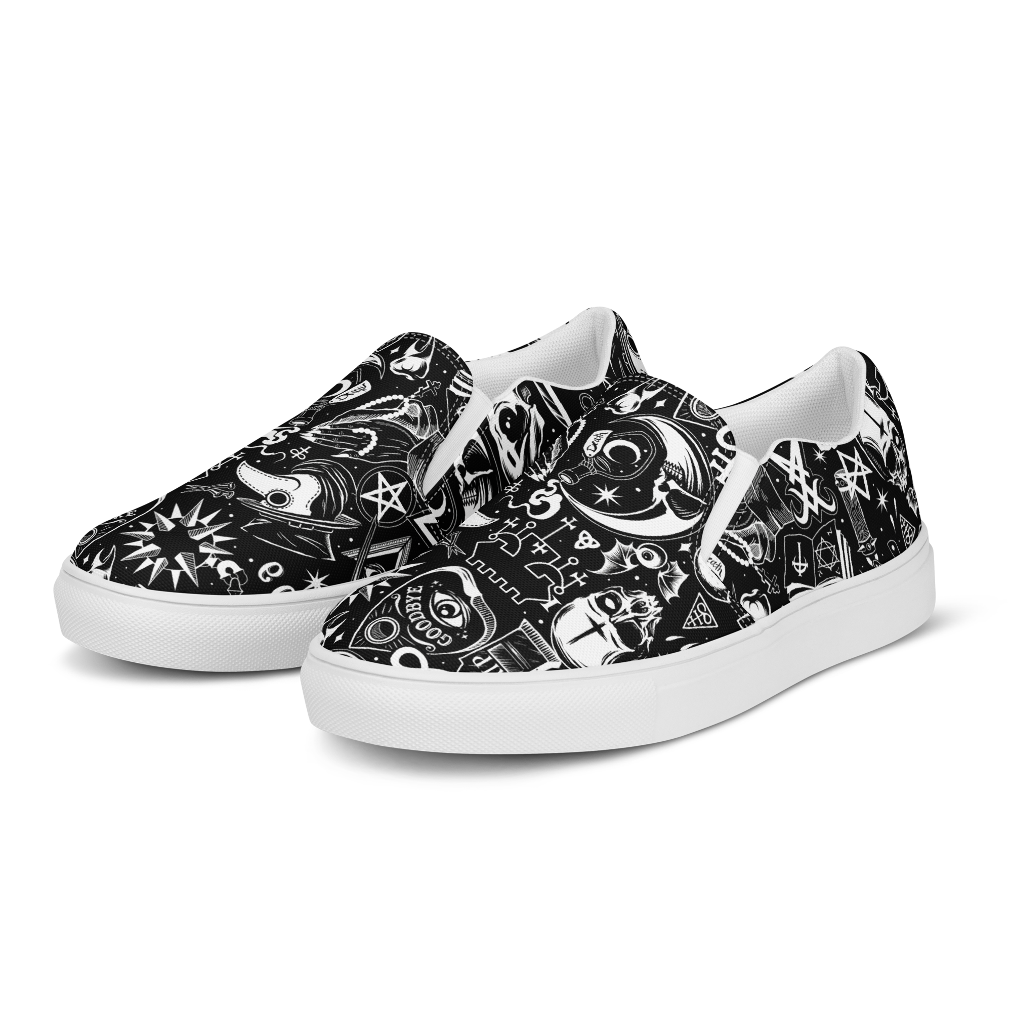 The Satanist slip-on canvas shoes