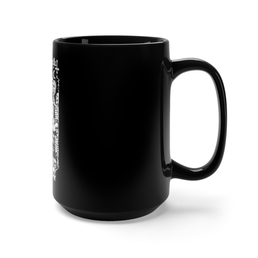 Taza negra Ouija de 15 oz