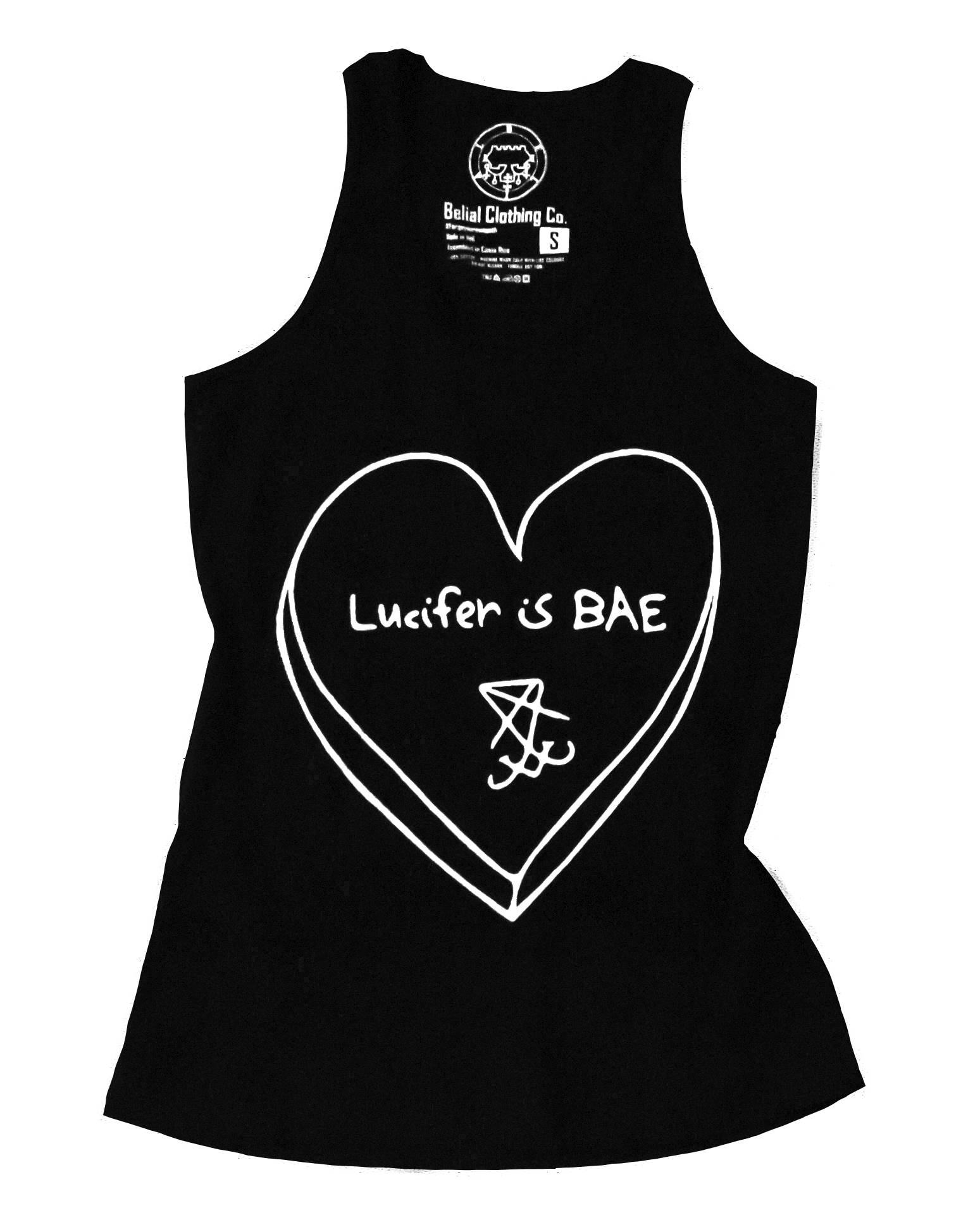 Lucifer is BAE Tank Top Occult Satanic Belial Clothing 