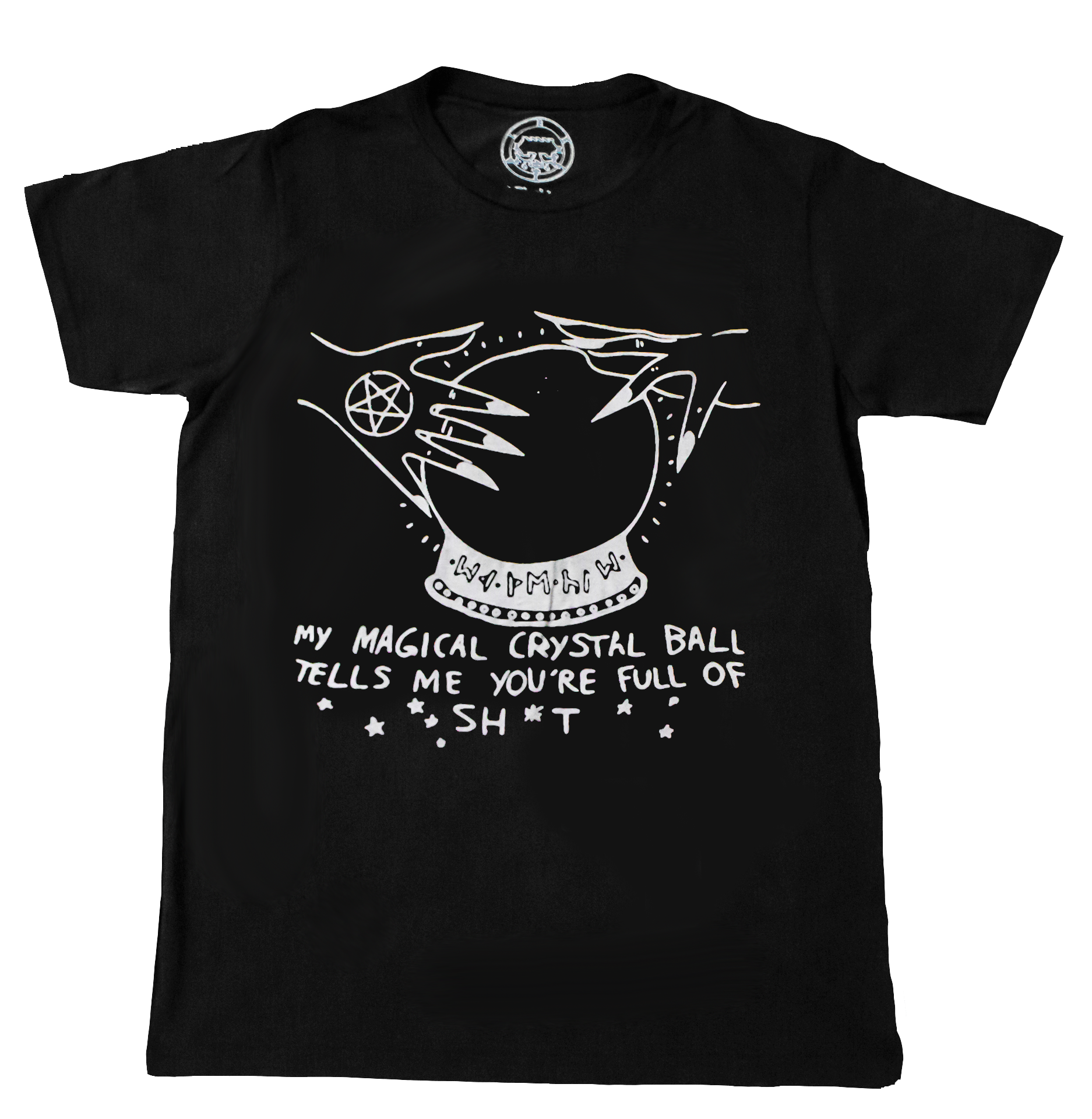 Crystal Ball T-shirt Occult Satanic Belial Clothing 