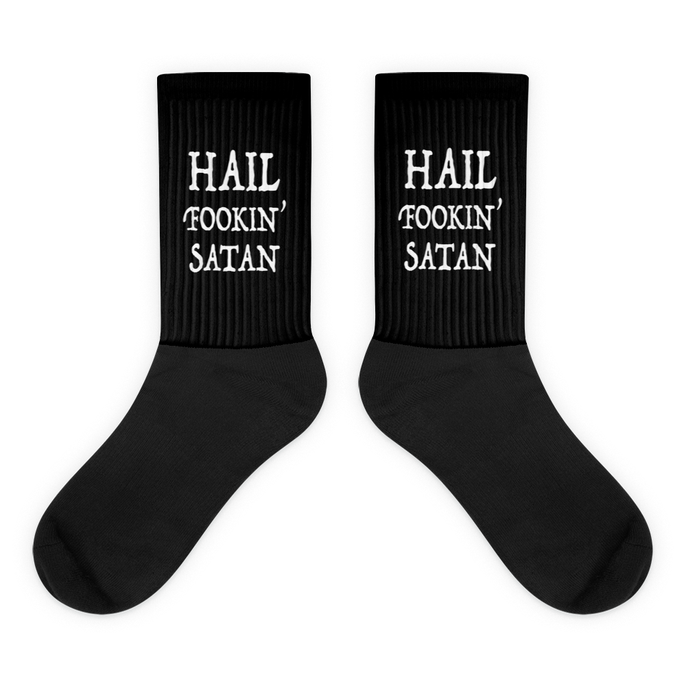 Hail Fookin' Satan Socks