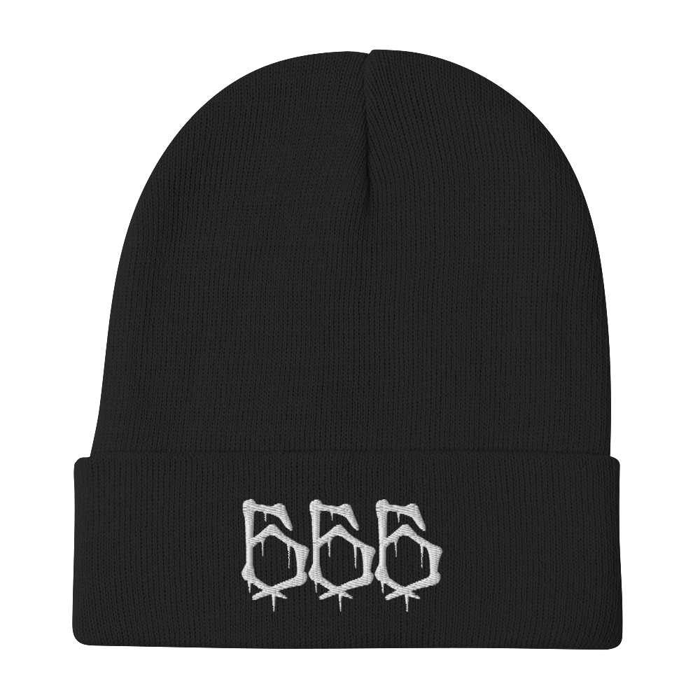 666 Embroidered Beanie