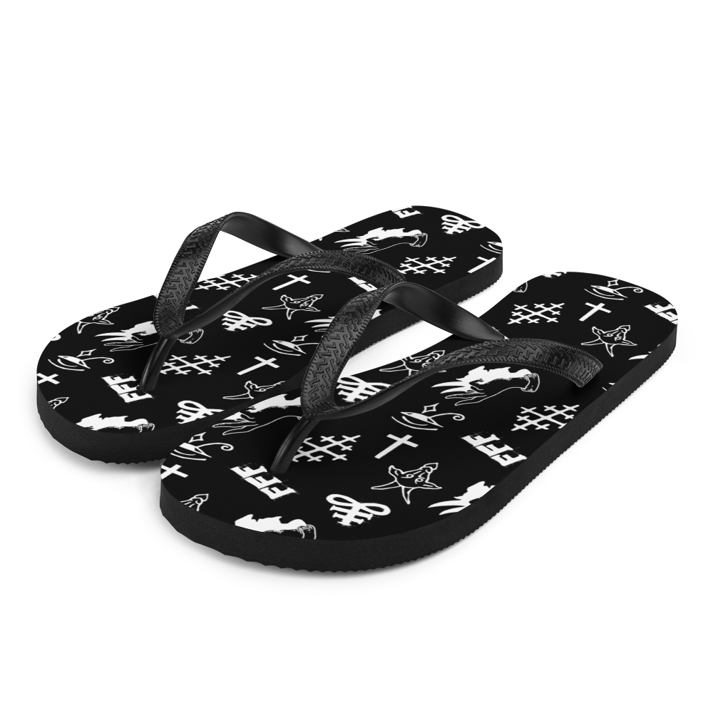 White stuff flip clearance flops