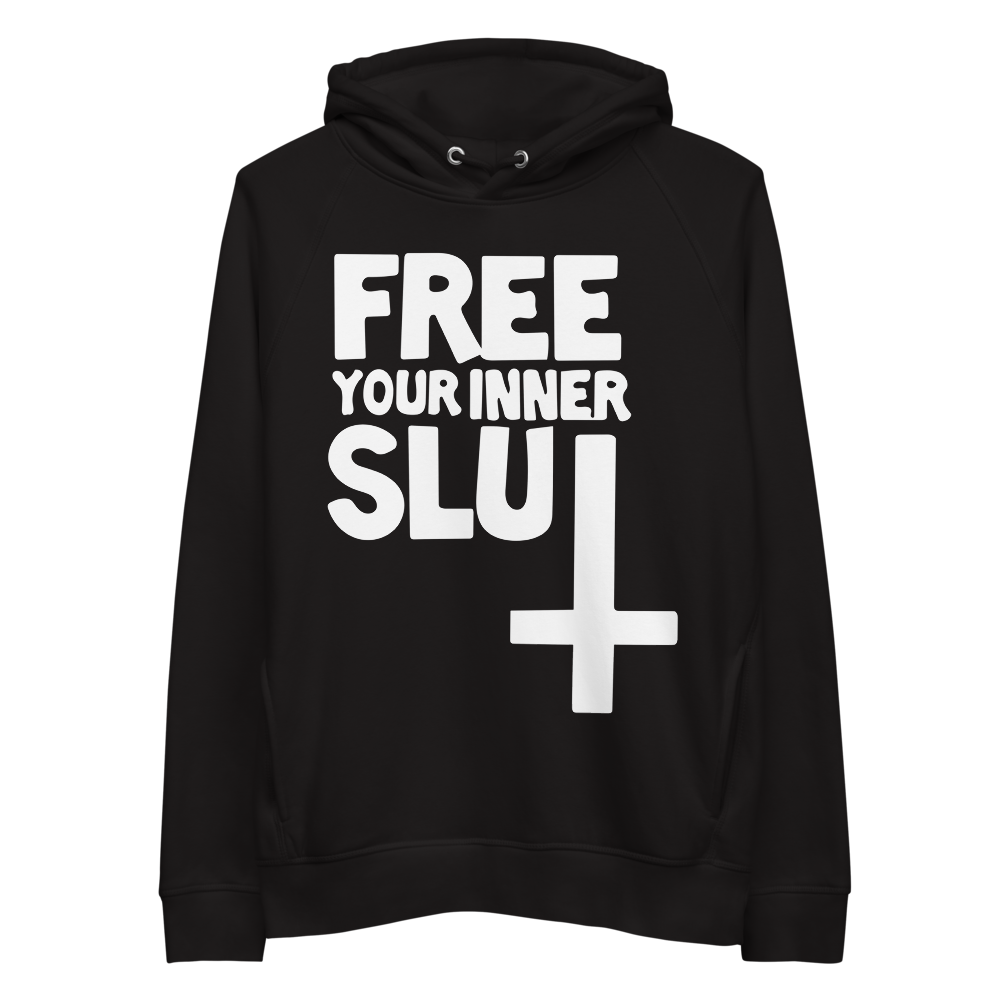 Free your inner slut Unisex pullover hoodie (Organic Batch)
