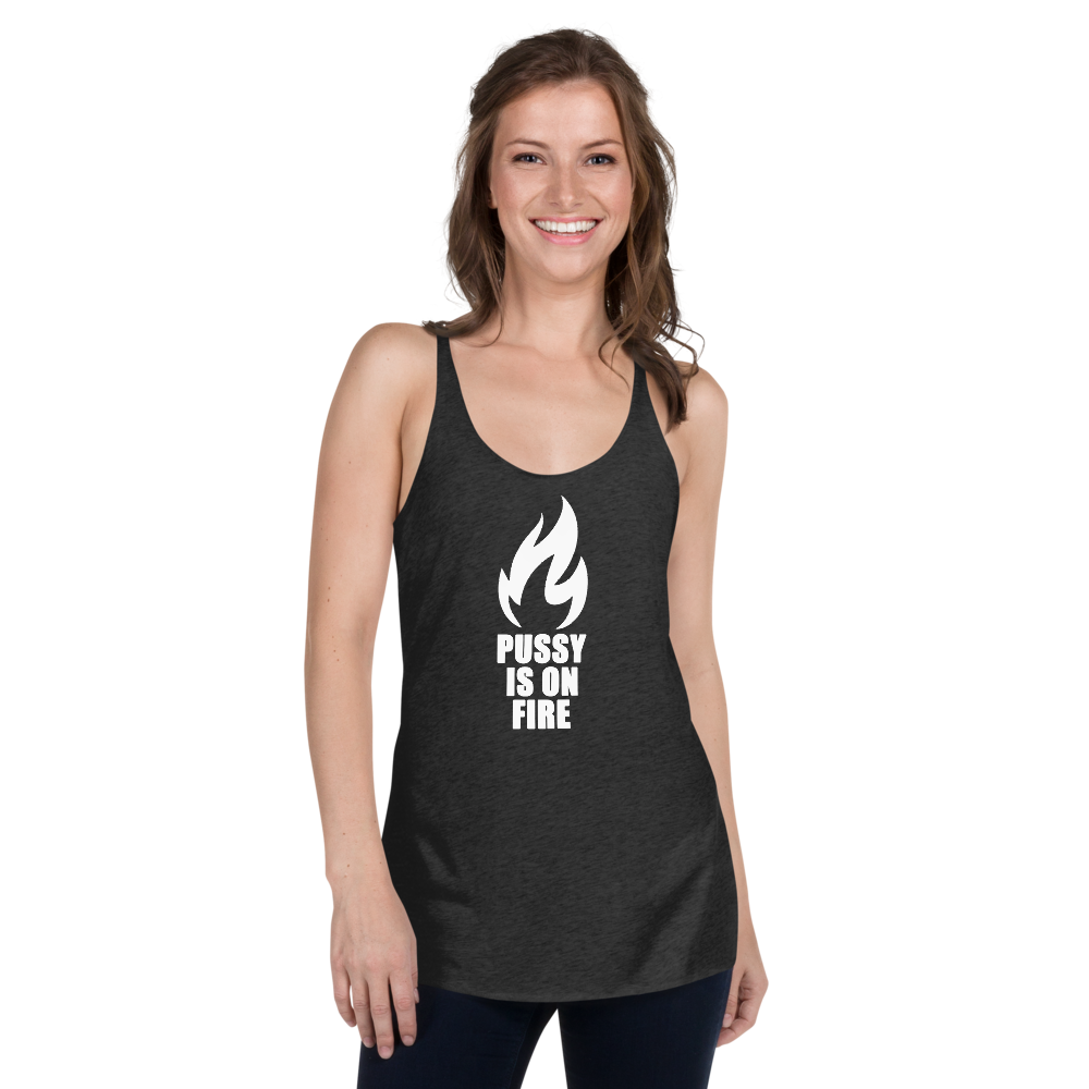 Camiseta sin mangas con espalda cruzada para mujer On Fire